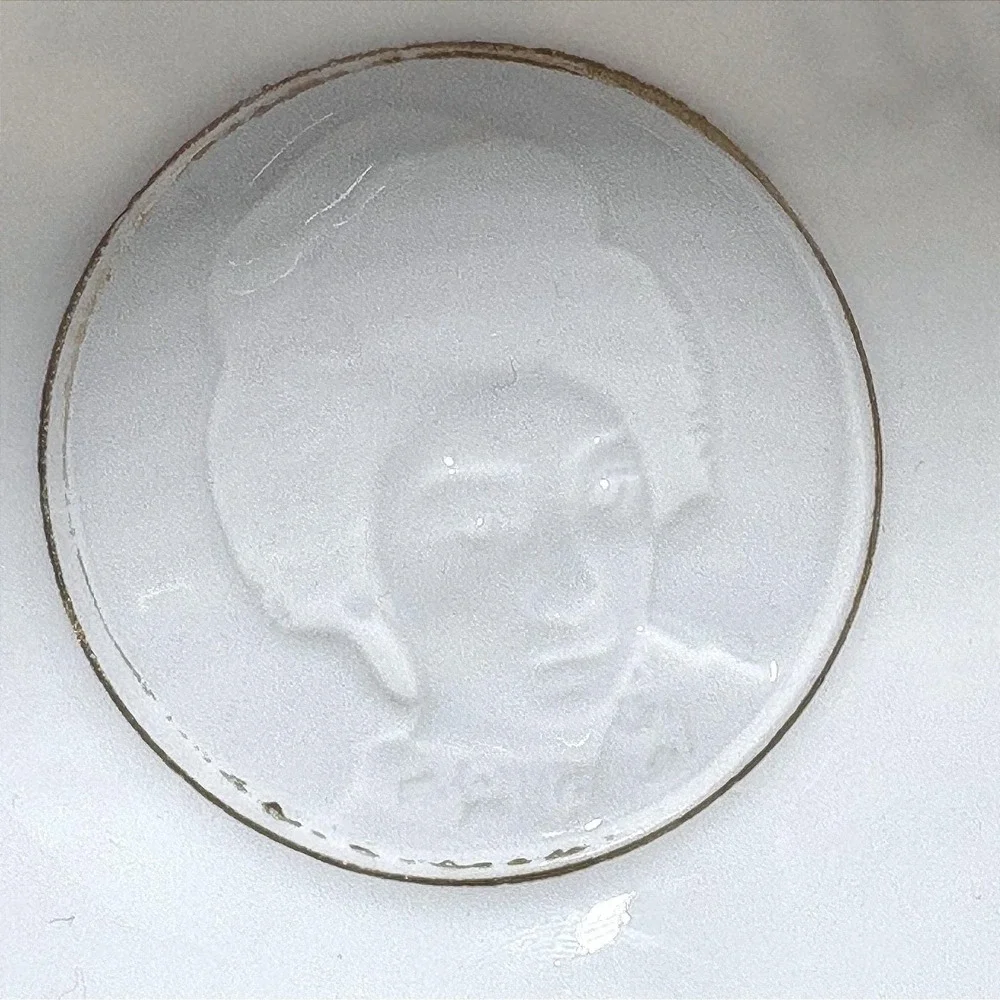 Crest Japan‎ Lithophane Tea Cup Saucer Set Gold Moriage Dragon Geisha  Vintage
